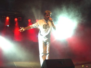 Huppertz on stage
