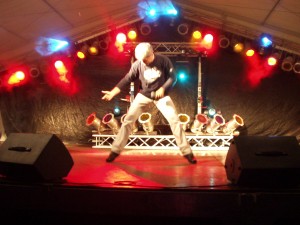 Huppertz on stage